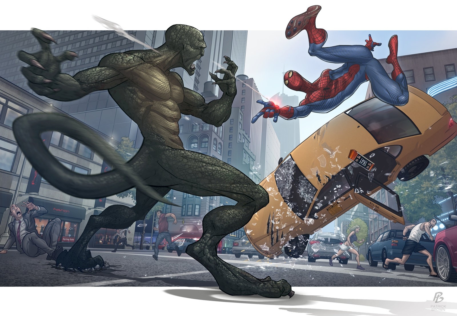 Ics Spiderman Lizards Concept Art Marvel The Amazing