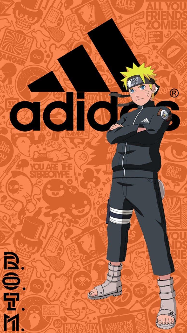 Naruto Adidas Cool anime backgrounds Adidas wallpaper iphone