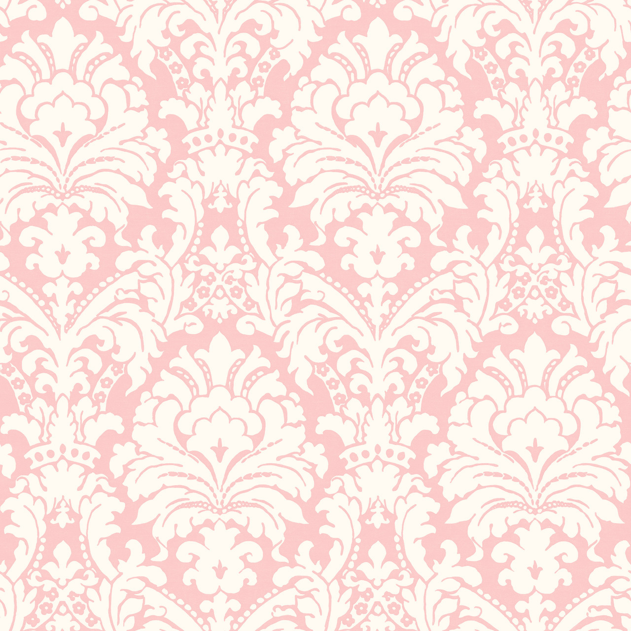 Pink Damask Pattern Wallpaper Coastal Waters Volume Ii