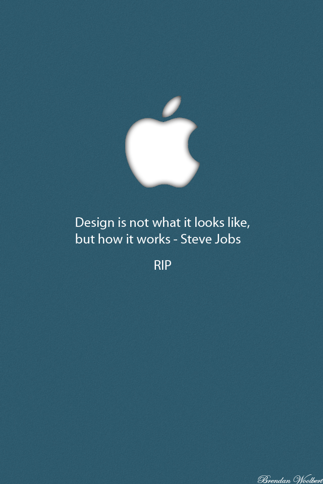 Minimal White Apple Icon iPhone Wallpaper by BrendanWoolbert on