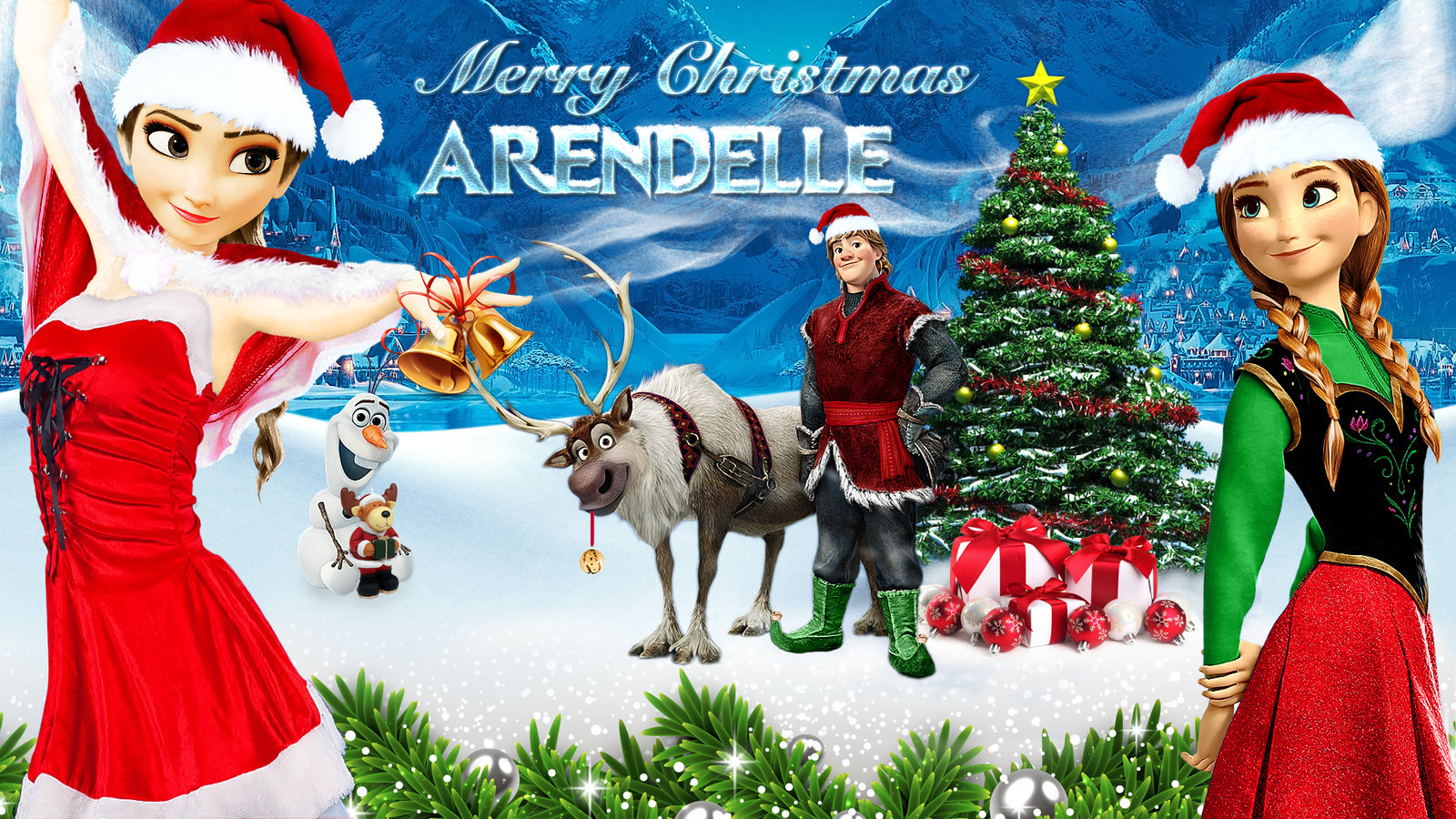 Frozen Merry Christmas Arendelle By Cographic On