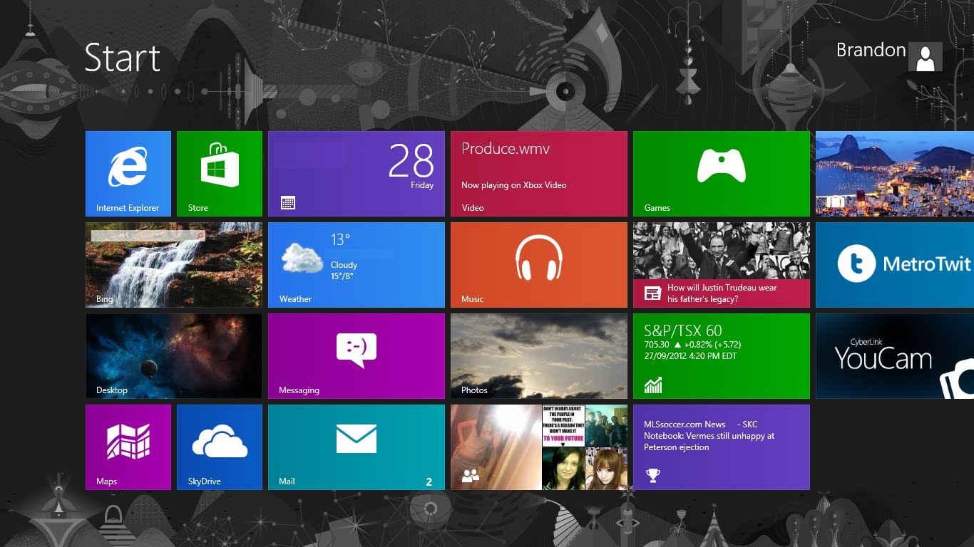 How To Change Windows Desktop Background Modern Ui Start Screen