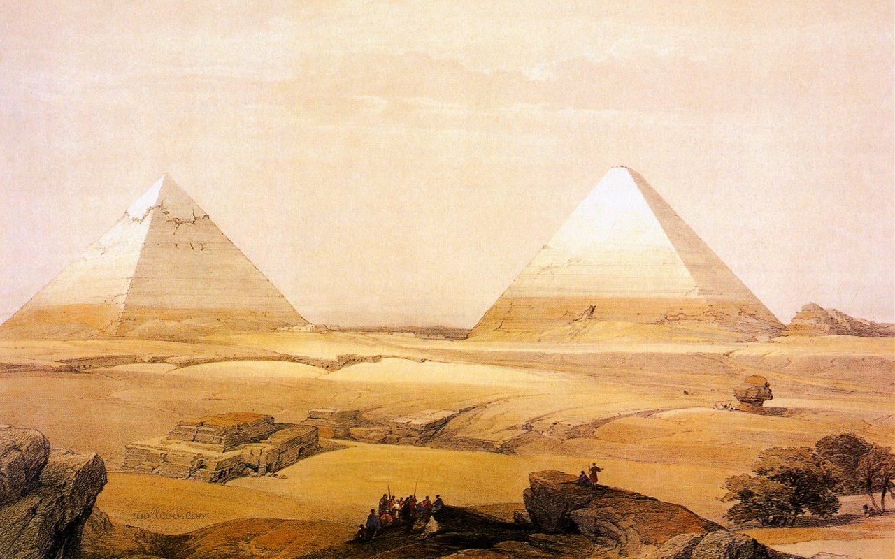David Roberts Paintings Of The Ancient Egyptian Civilization And