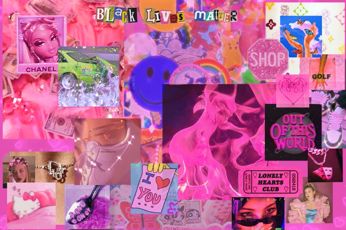 Y2k Wallpaper iPhone Girly Pink Hello Kitty Shop