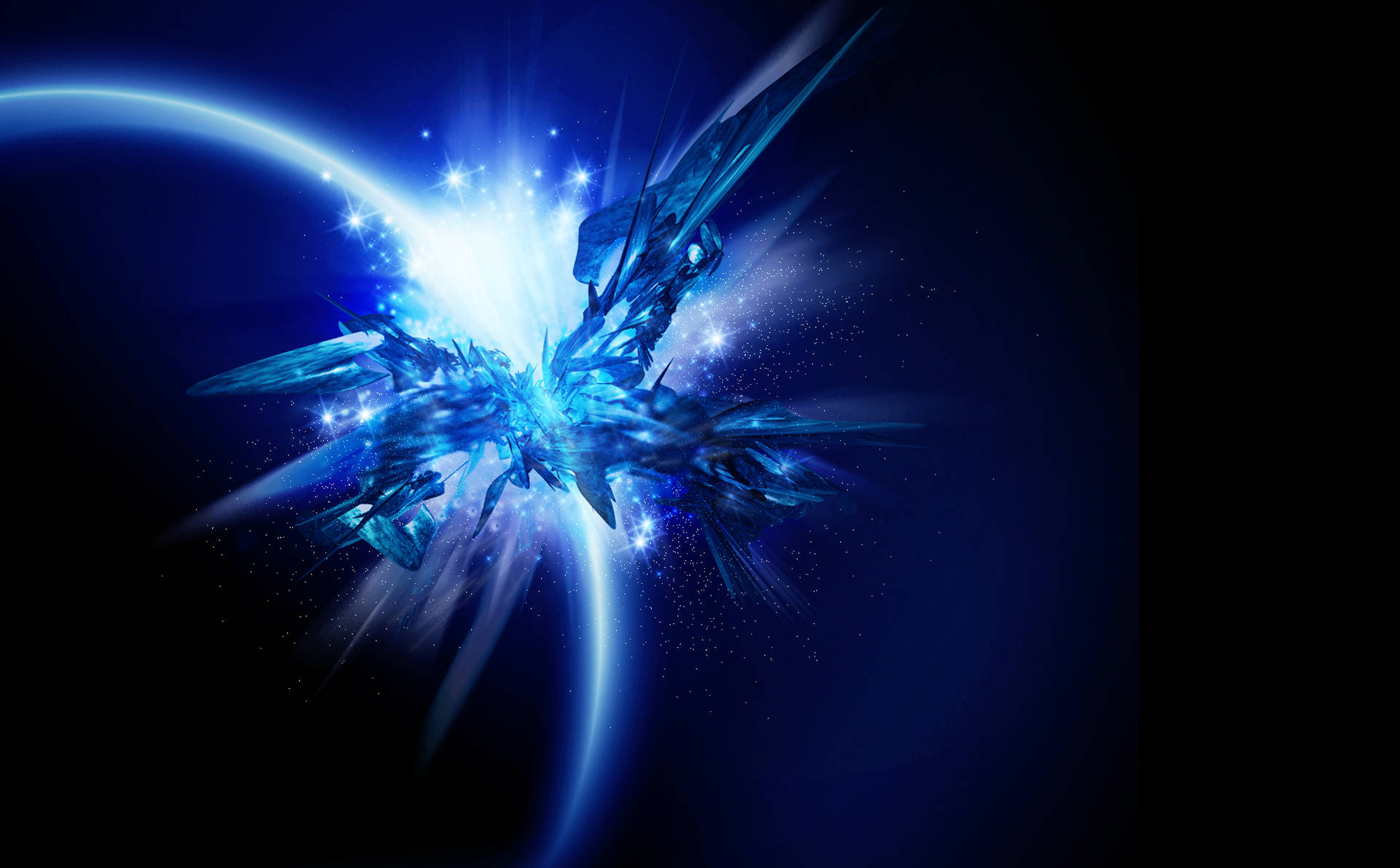 Blue Glitter Wallpaper