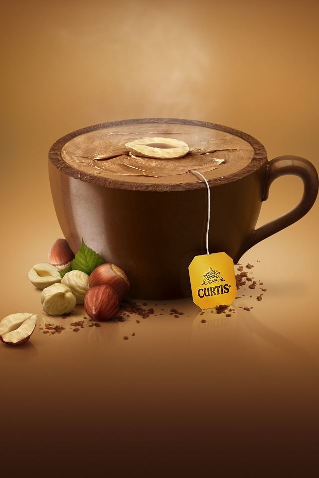 Chocolate Tea iPhone 4s Wallpaper