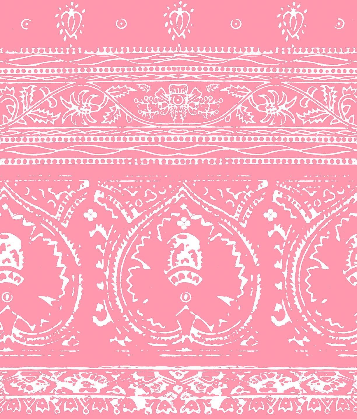 Agra Reverse Pink Peel And Stick Wallpaper Double Roll X