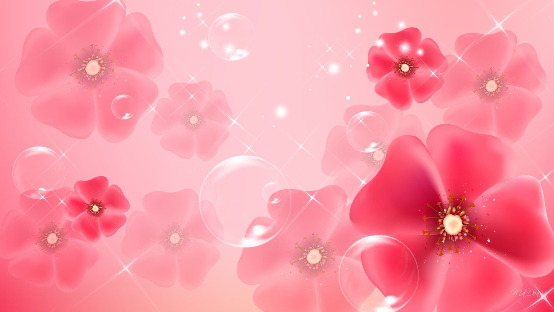 Pink Floral Wallpaper Patterns Creatives