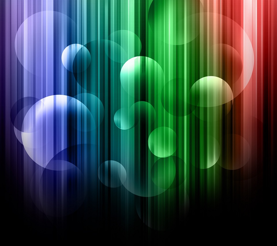 Android Mobile Phone Wallpaper HD Spectrum Bubbles