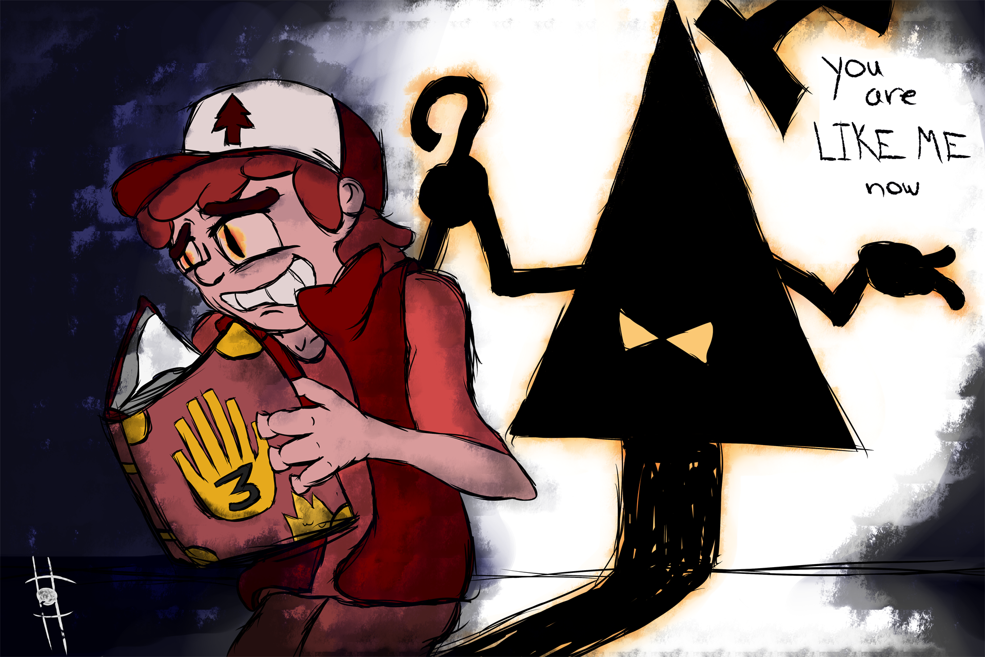 Gravity Falls Fan Art You Are Like Me Now By Jradgex