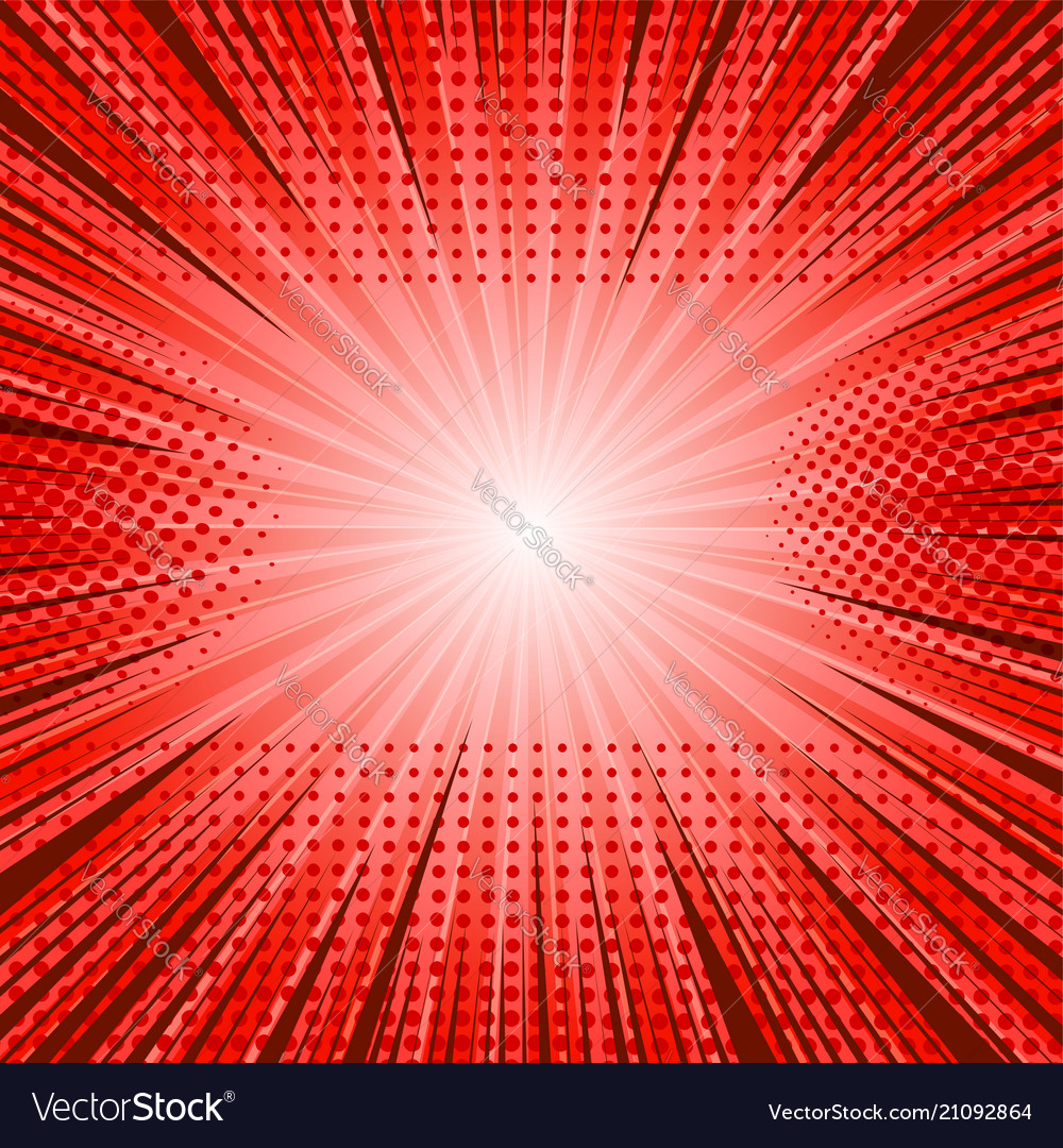 Ic Explosive Bright Red Background Royalty Vector