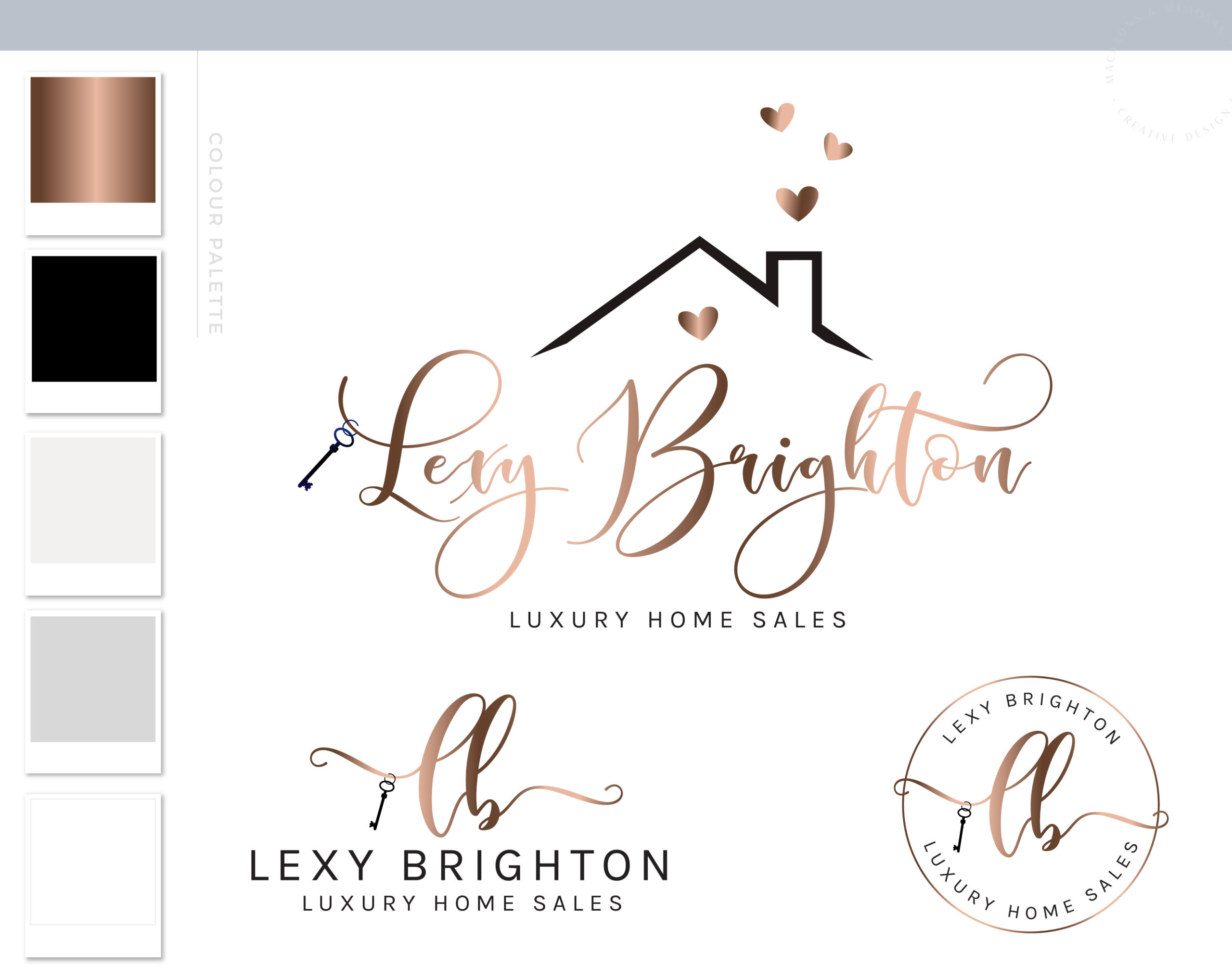 Lexy Brighton Logo Set Macarons And Mimosas