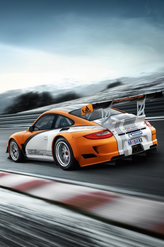 Porsche Race Car Auto Background For Your iPhone