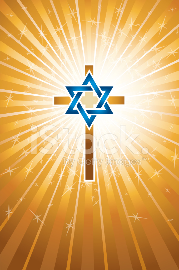Messianic Jew Background Religion Stock Vector Image