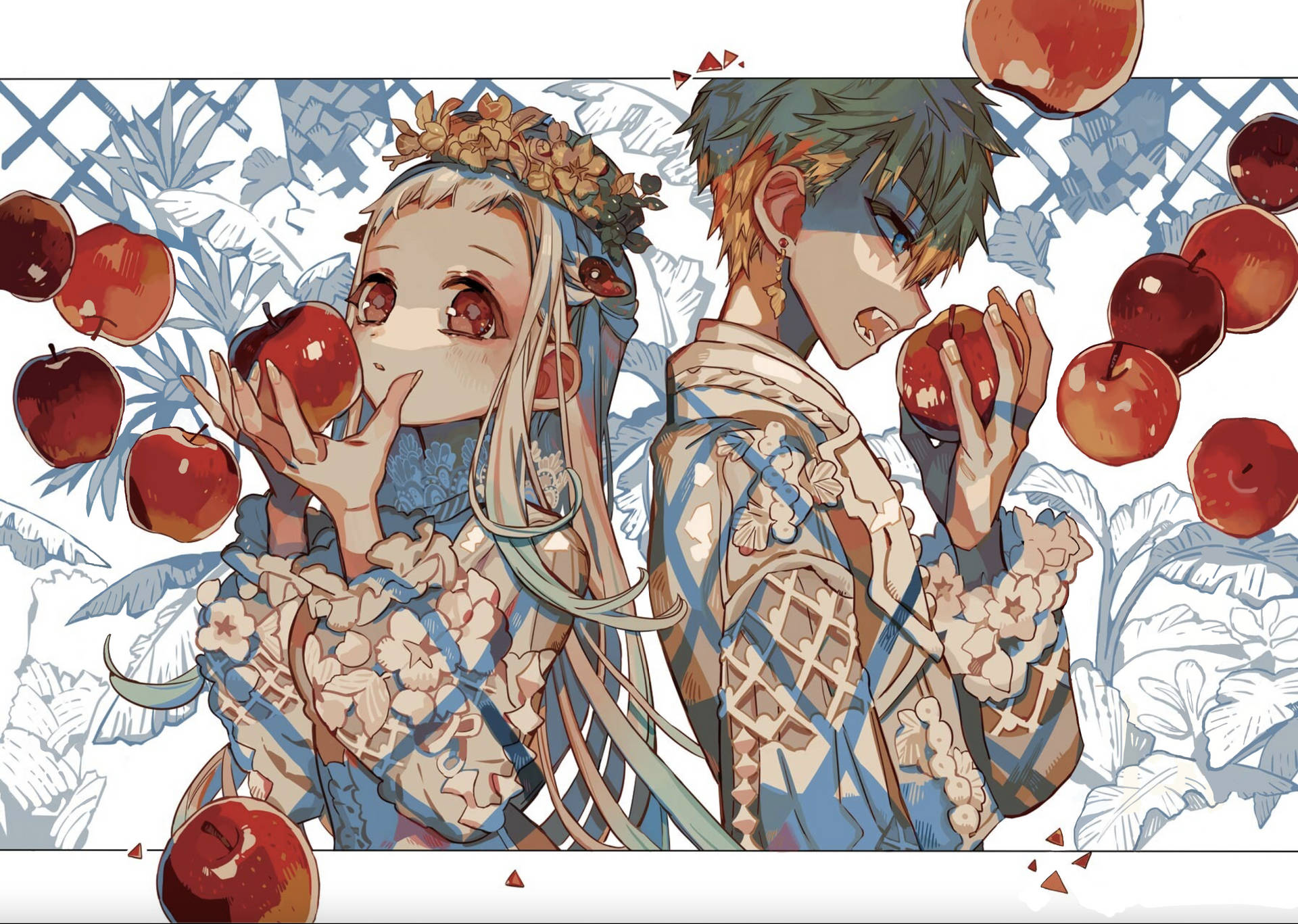 Yashiro And Minamoto Hanako Wallpaper