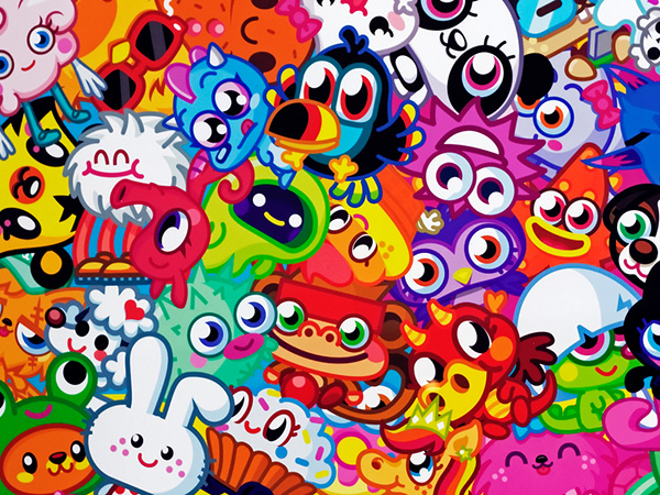 Colorful Monsters Wallpaper Moshi monsters colors 600x450