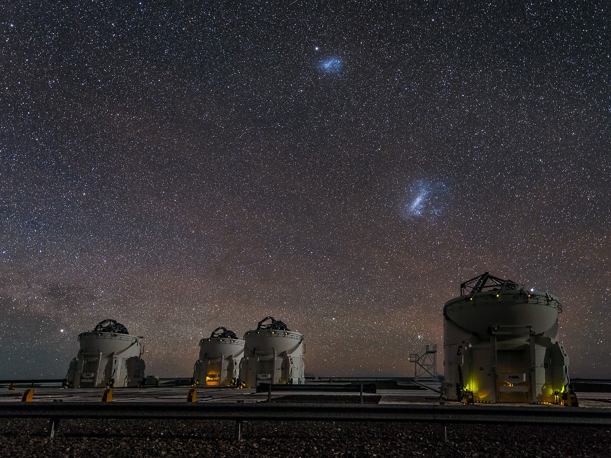 observatory Starry Night Chile Atacama Desert Universe Space