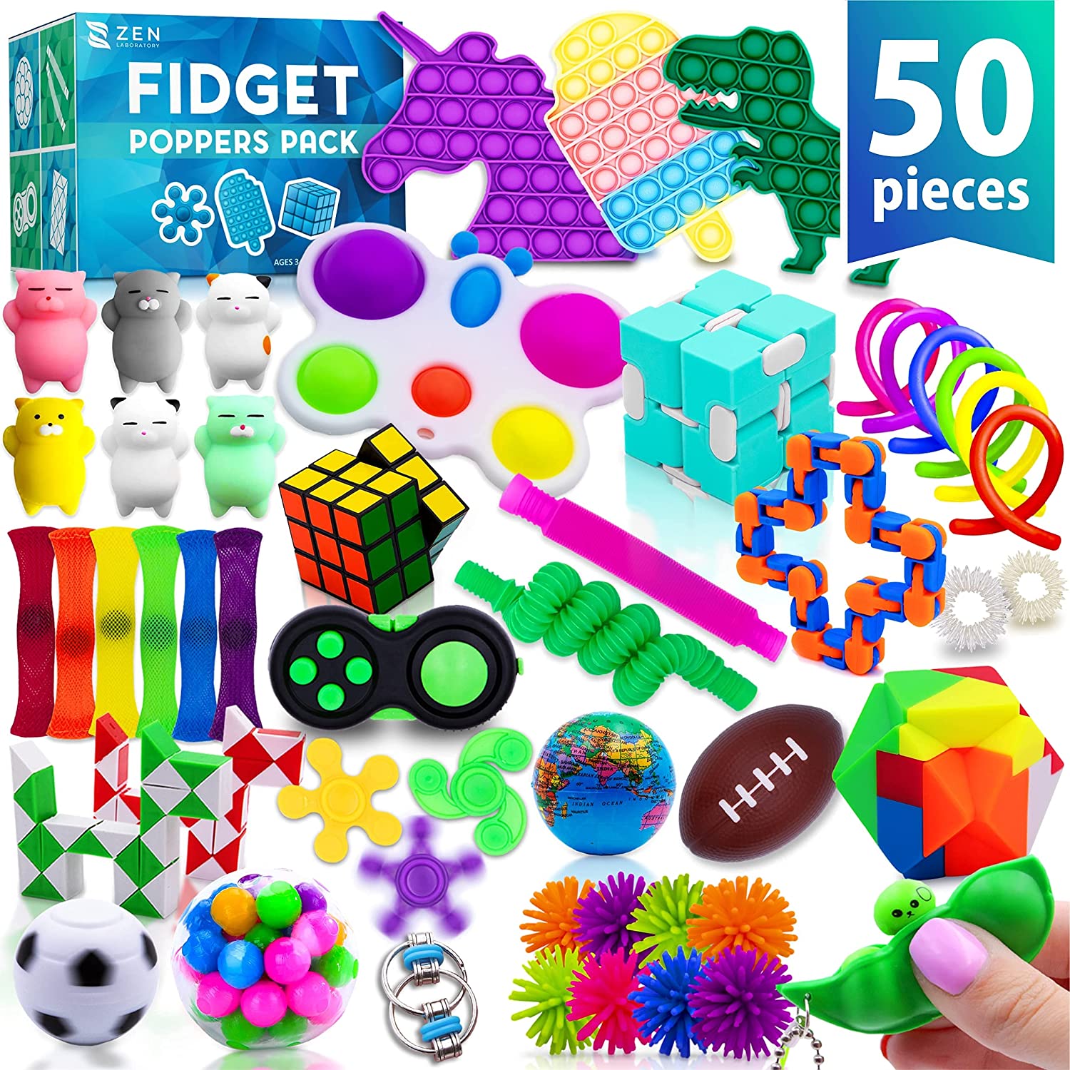 Fidget Poppers Popit Toy Pack Push Pop Bubble Popping Set Pcs Wallpaper