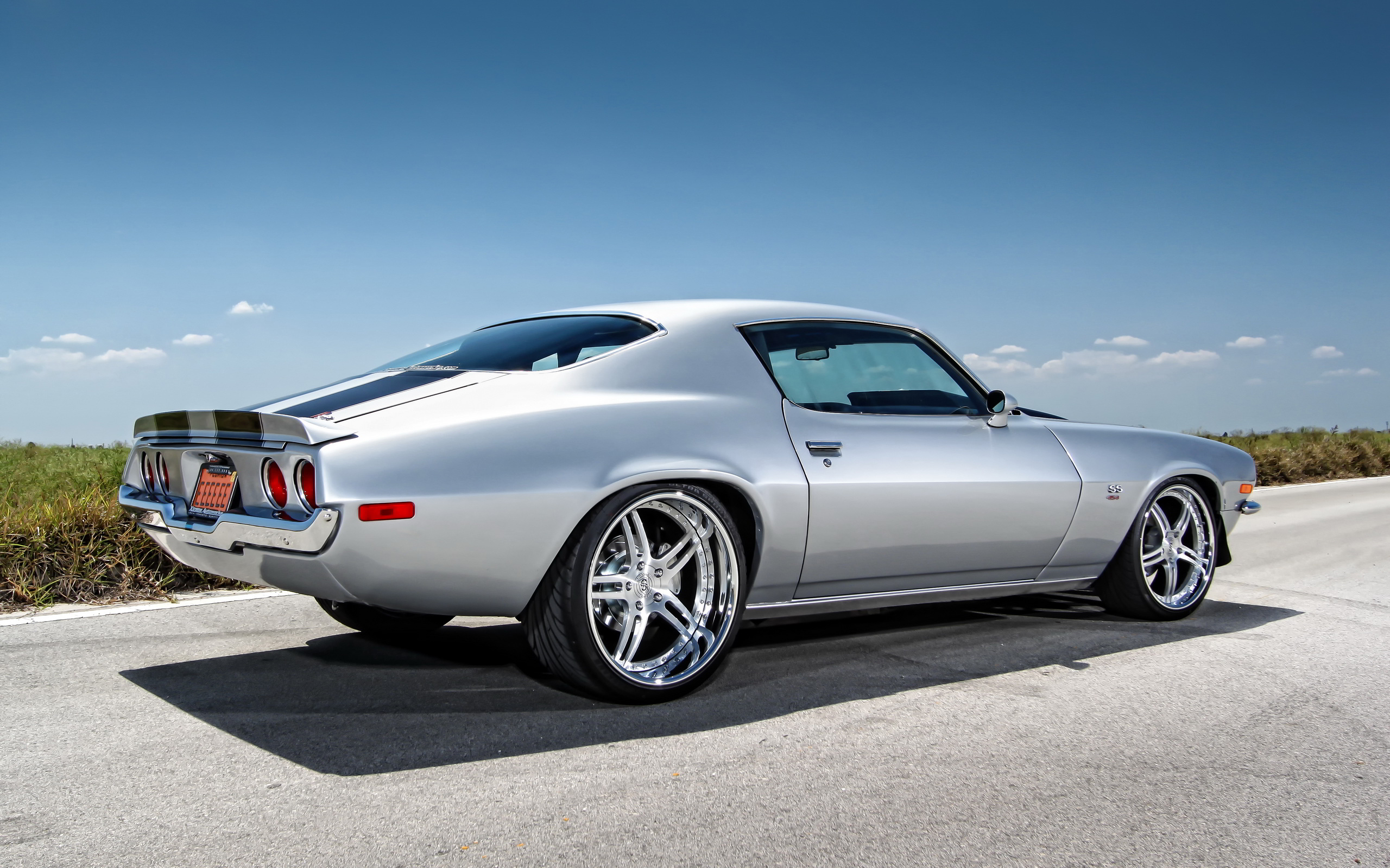 Vintage Muscle Cars Background Wallpaper