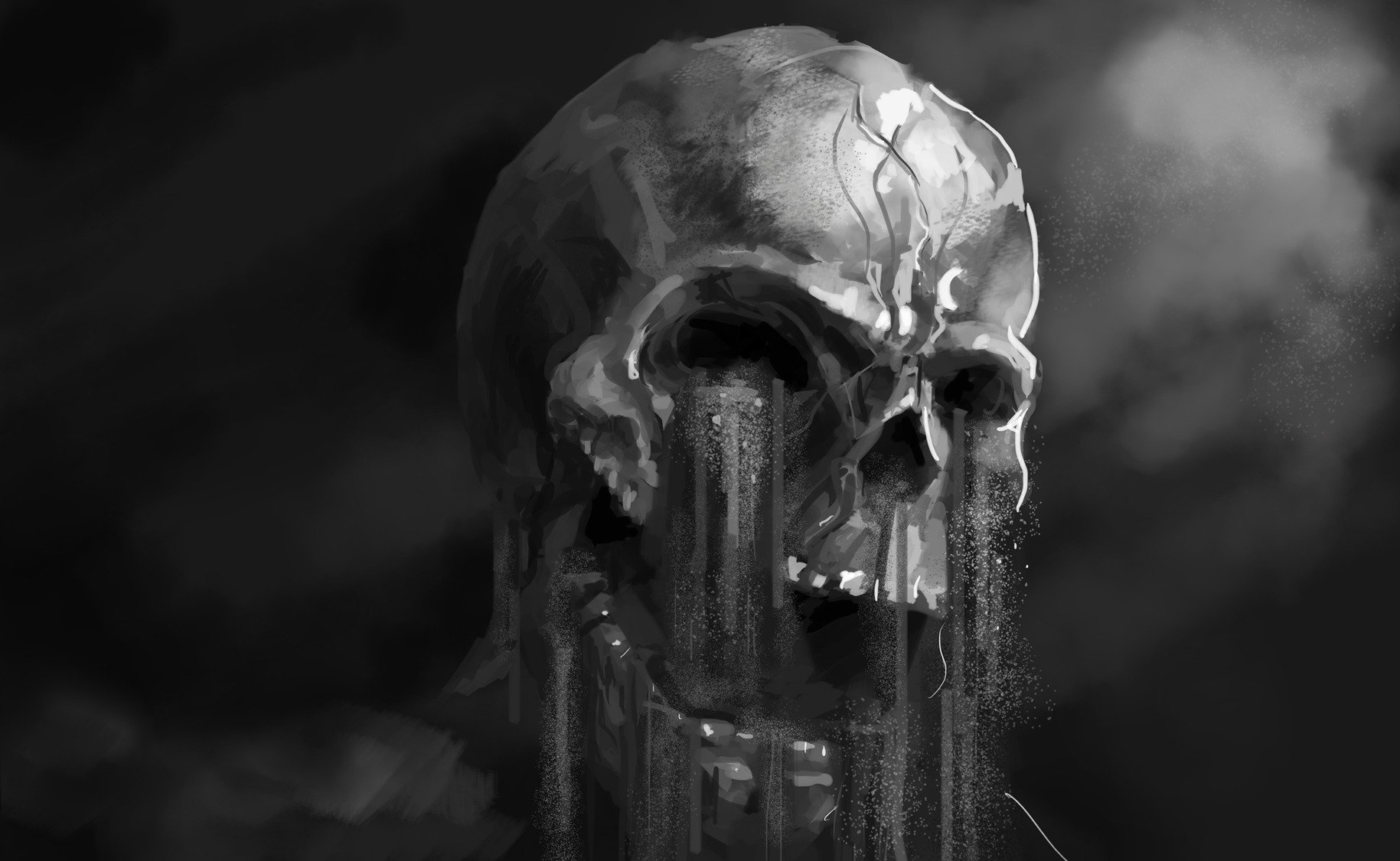 Art Horror Dark Skull Fantasy Wallpaper