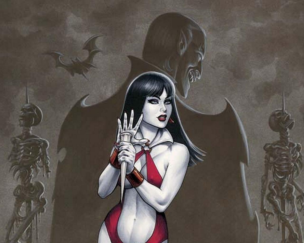 Vampirella Vs Dracula High Quality And Resolution