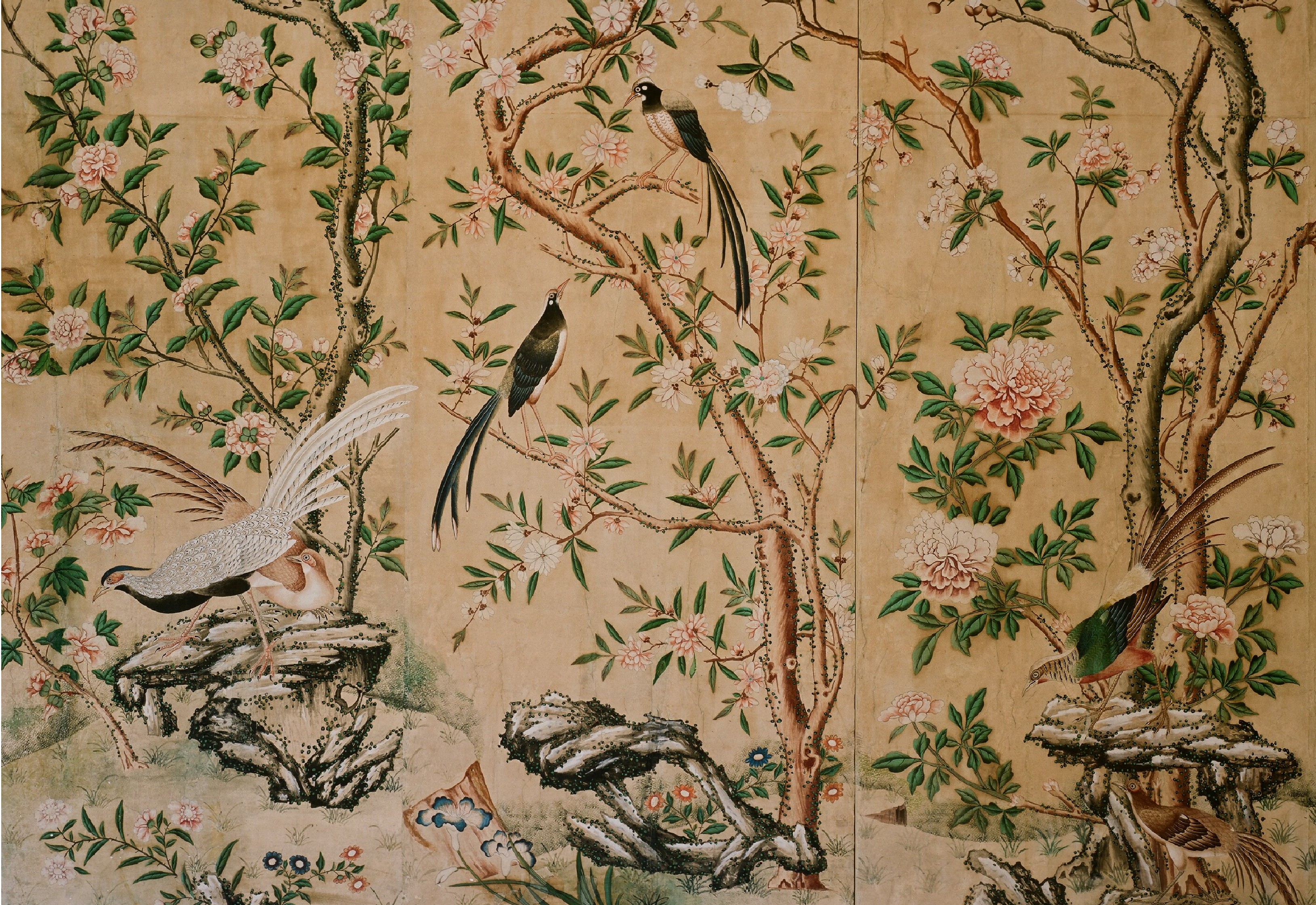 Chinese Wallpaper in Schloss Hellbrunn near Salzburg