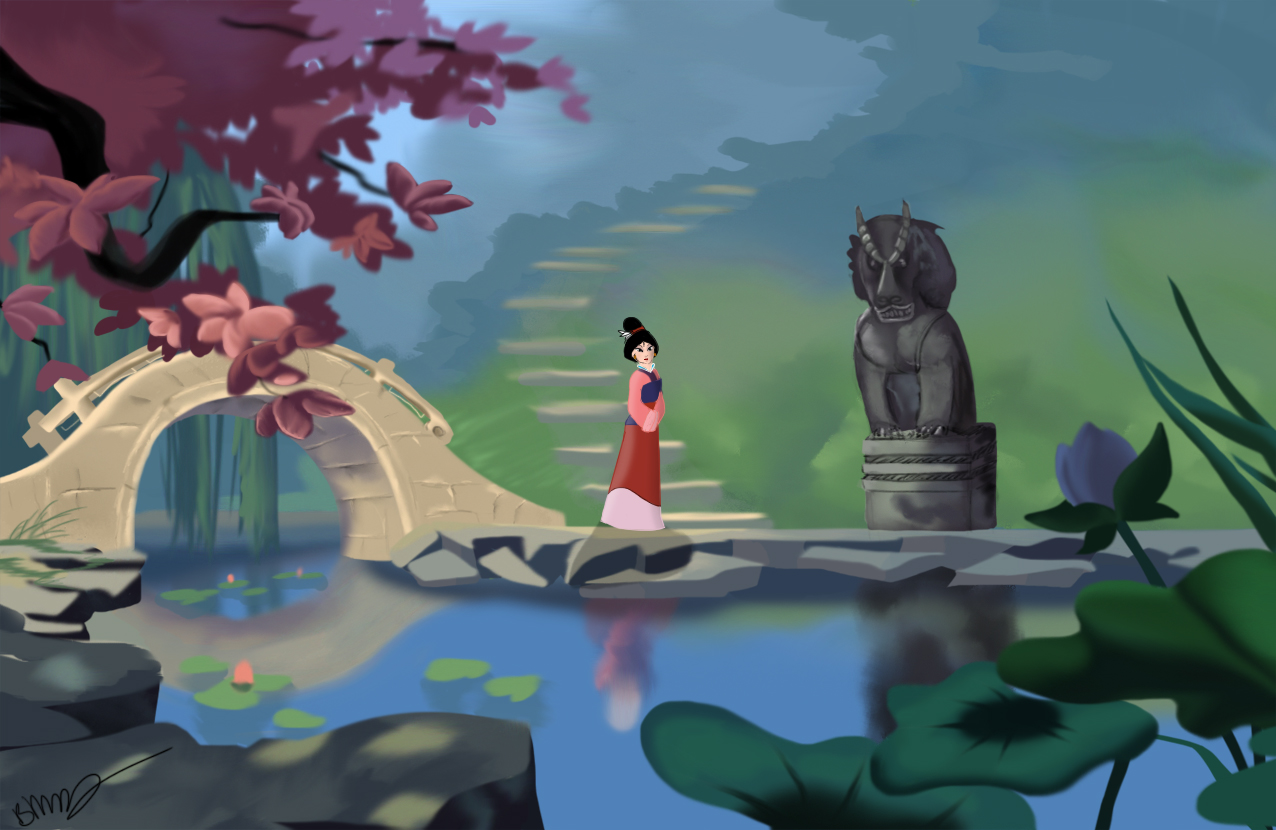 Mulan Background With In It By Sailormuffin