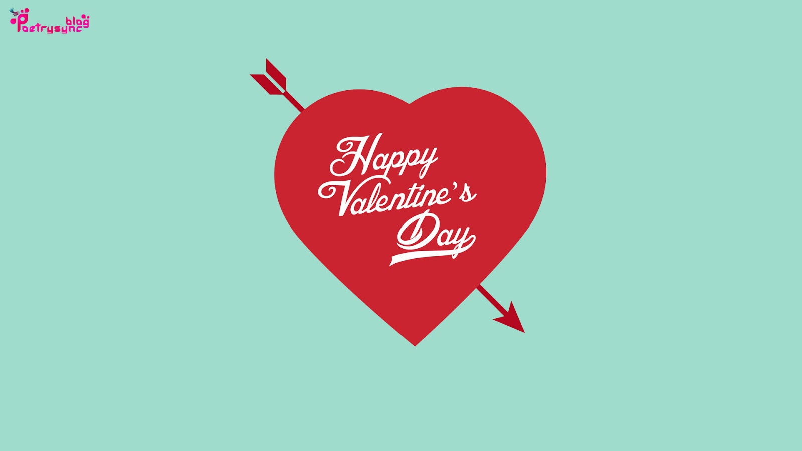 Heart Happy Valentines Day Desktop Background Wallpaper In Red