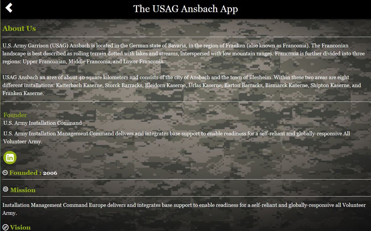 Amazon The Usag Ansbach App