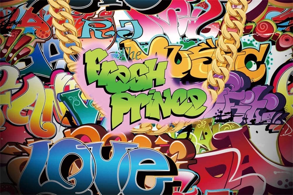 Amazoncom AOFOTO 9x6ft Hip Hop Style Graffiti Backdrop Colorful 1000x665
