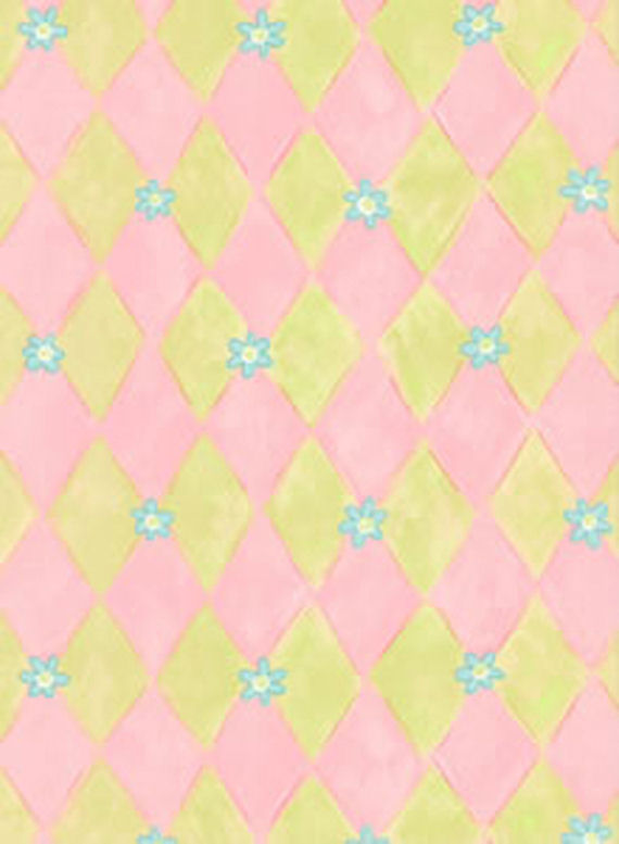 Pink And Yellow Daisy Harlequin Wall Paper The Frog Princess