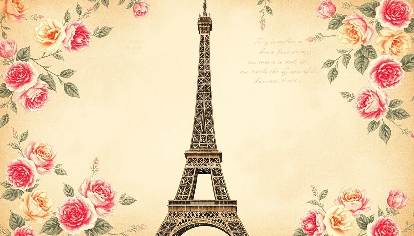 Vintage Eiffel Tower Wallpaper