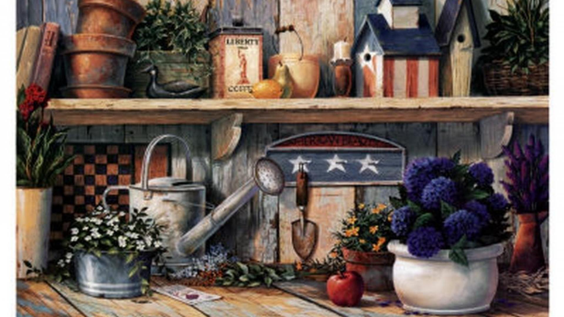 Americana Gardening Style Wallpaper Hq Desktop