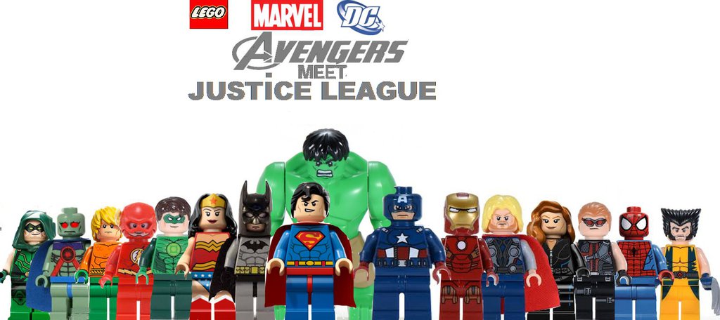 Lego Avengers meet Justice League by SteveIrwinFan96 on