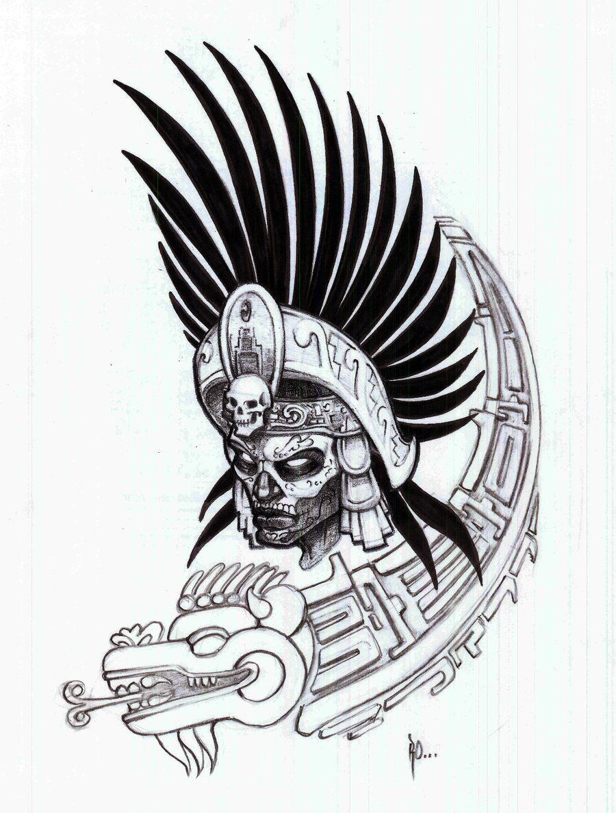 Aztec Art Drawings