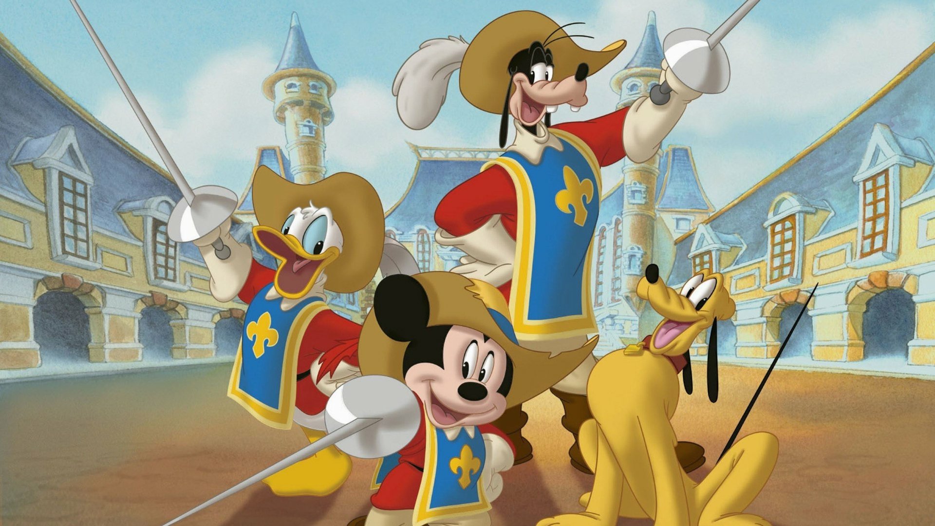 Mickey Donald Goofy The Three Musketeers Wallpaper