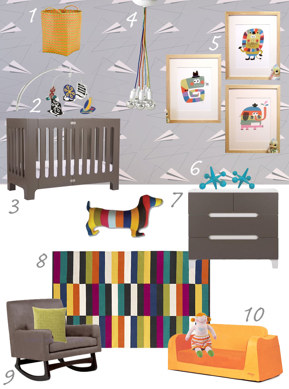 Wallpaper With Polka Nursery Little Funky Design