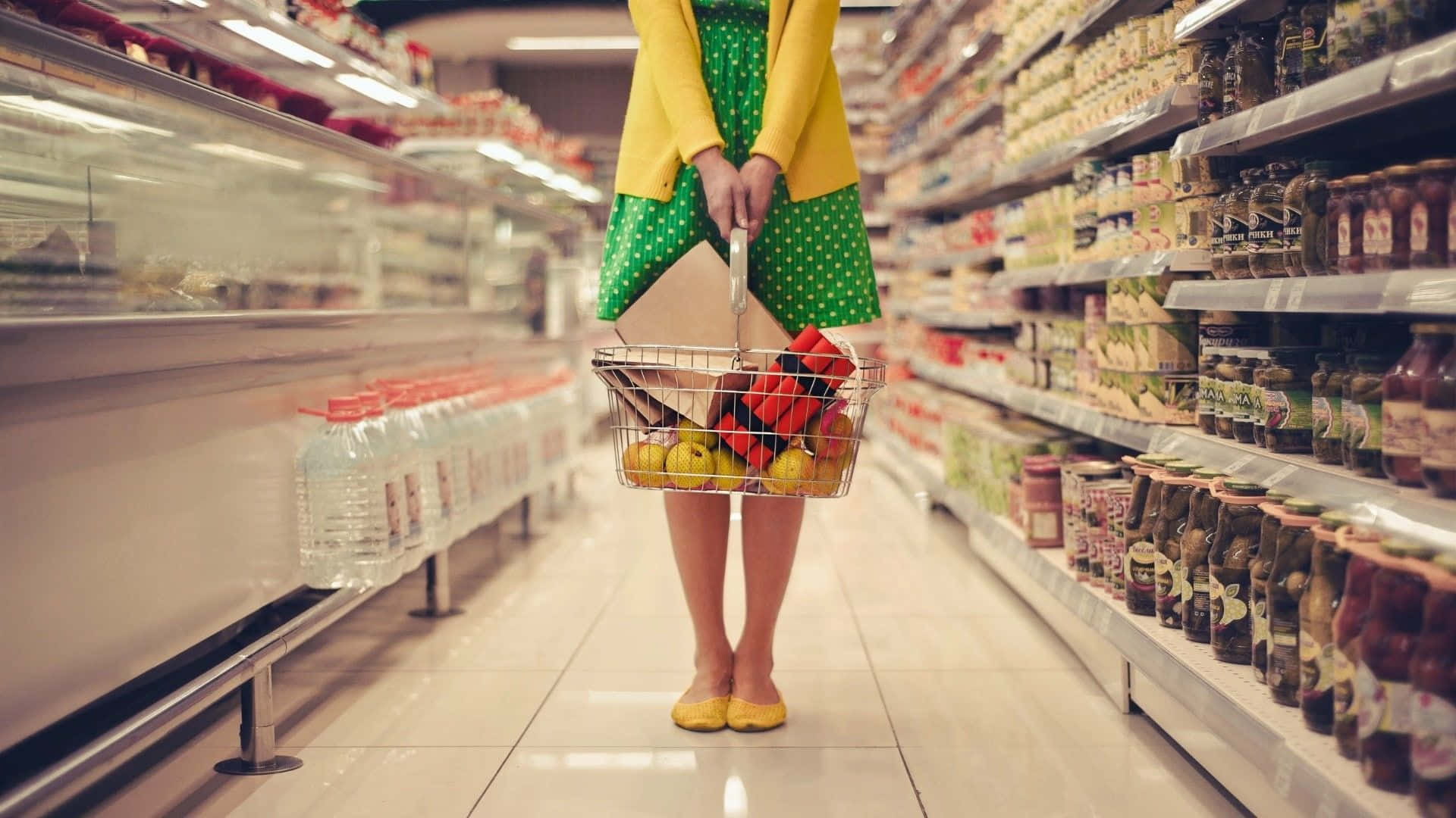 Supermarket Background Wallpaper