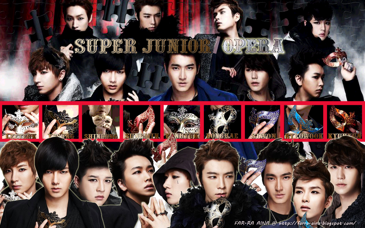 K Pop Lover Super Junior Opera Wallpaper