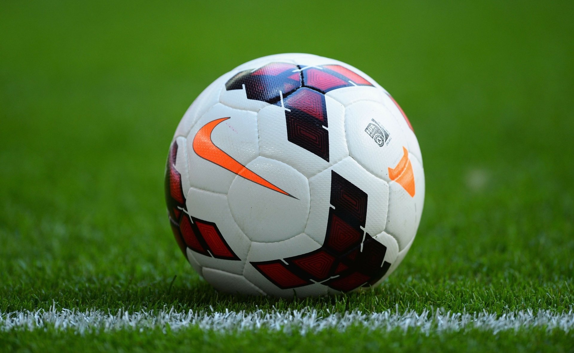 Soccer Ball On Grass Wallpaper