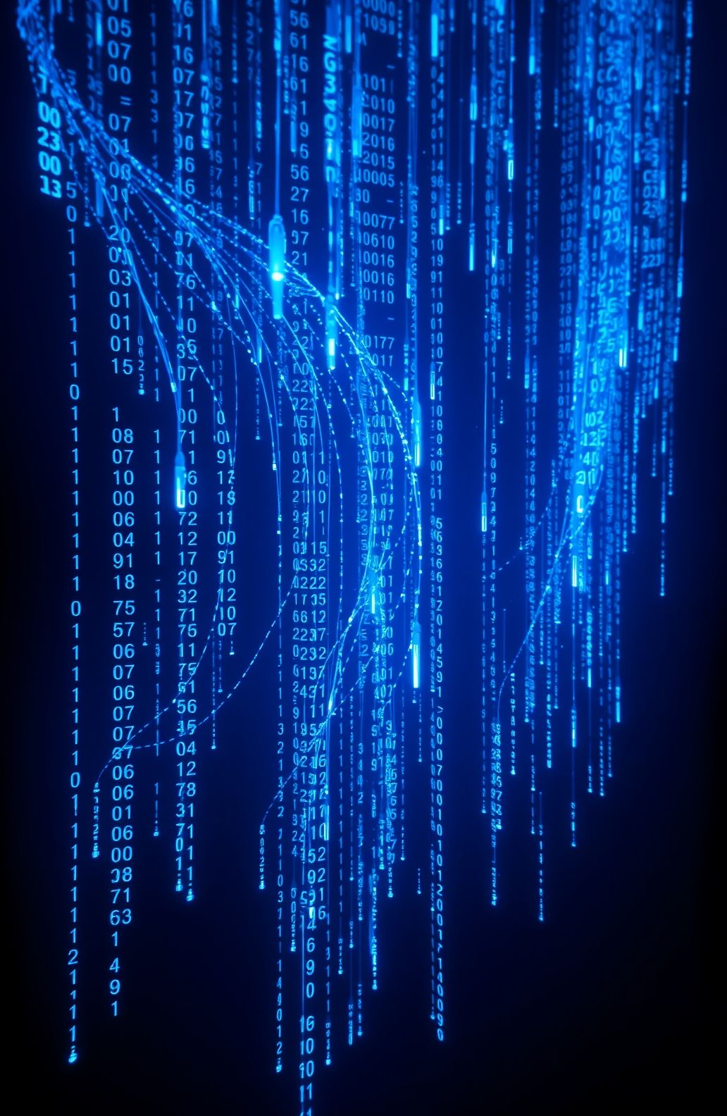 Blue Matrix Code Wallpaper Live
