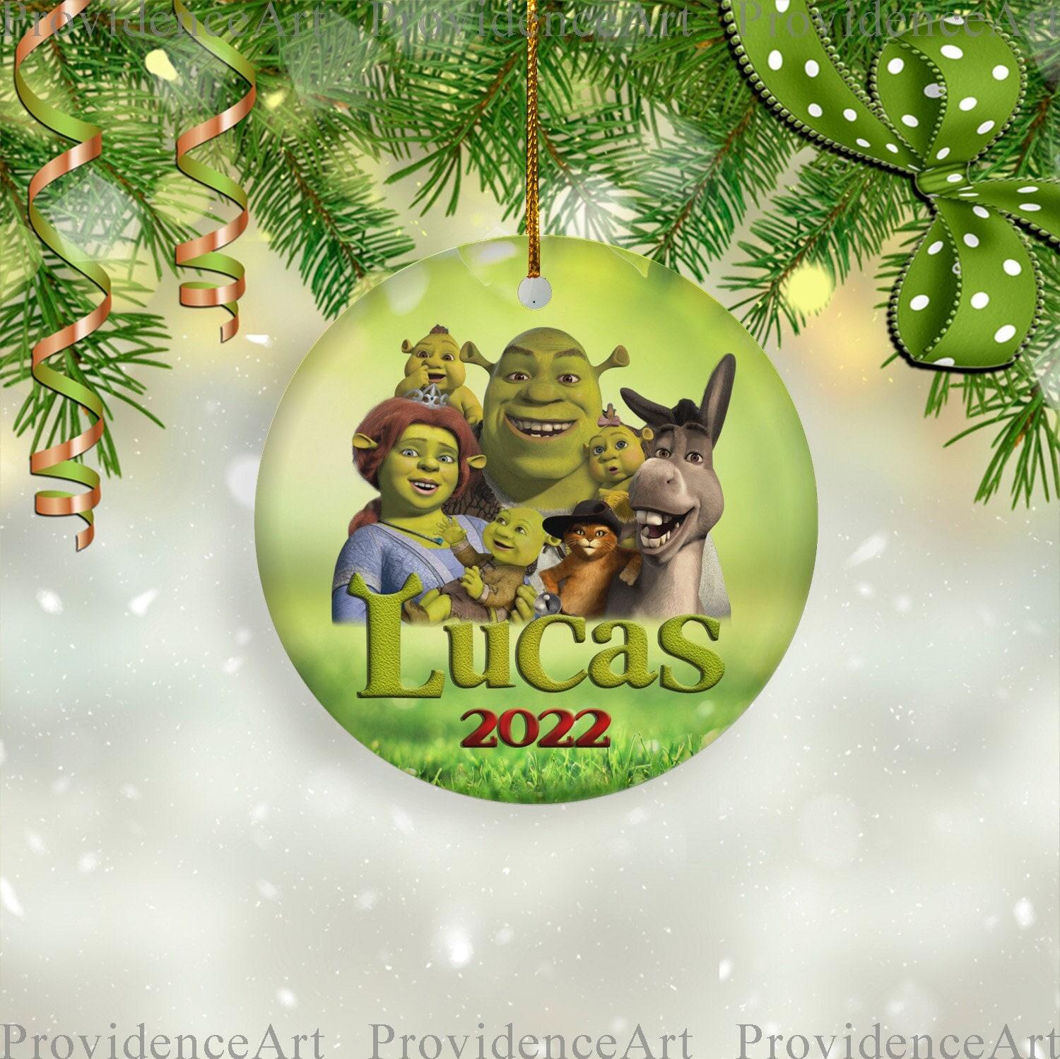 Personalized Shrek BirtHDay Christmas Ornament Jolly Family Gifts