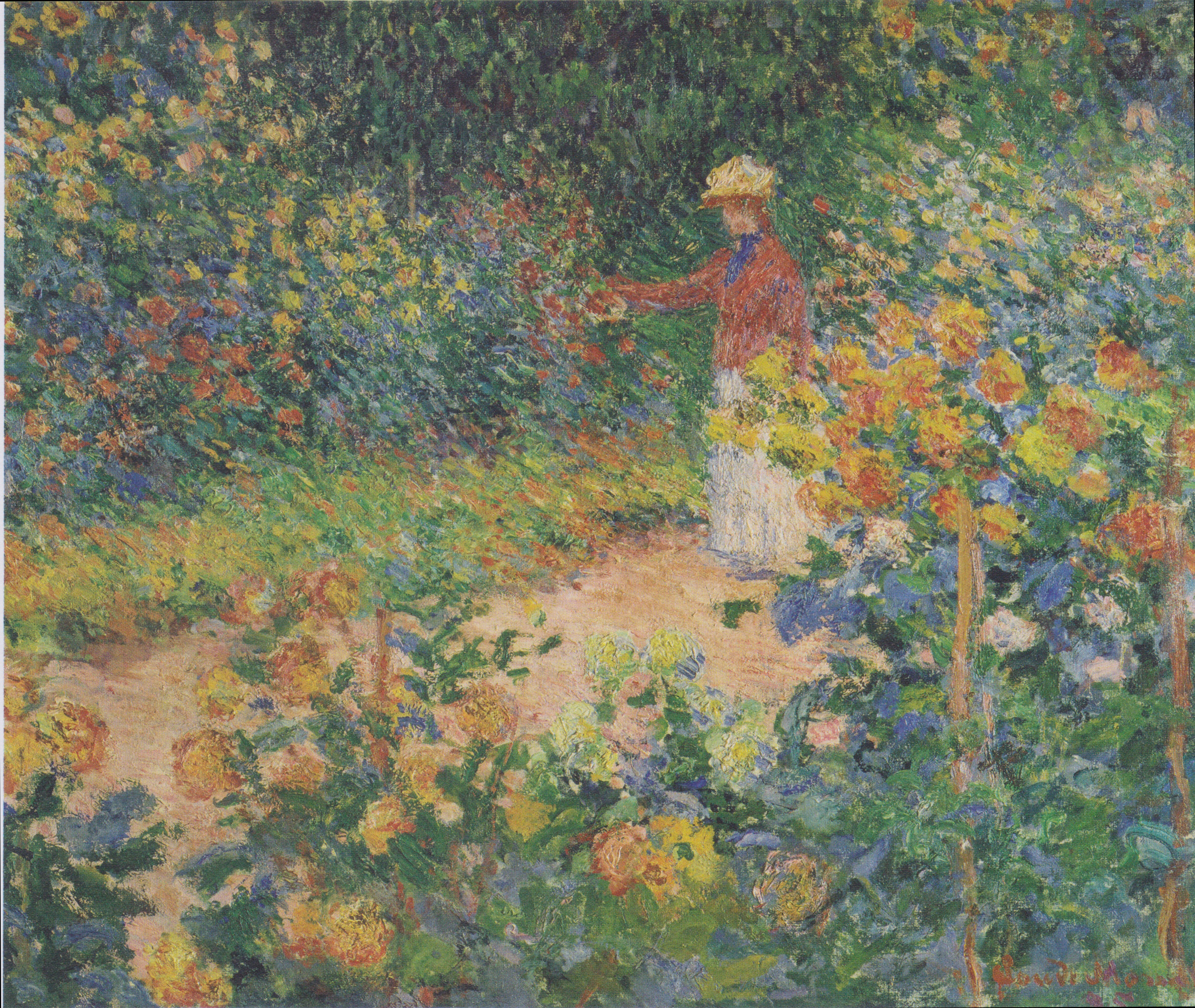 Painting Claude Monet   Im garten wallpapers and images   wallpapers