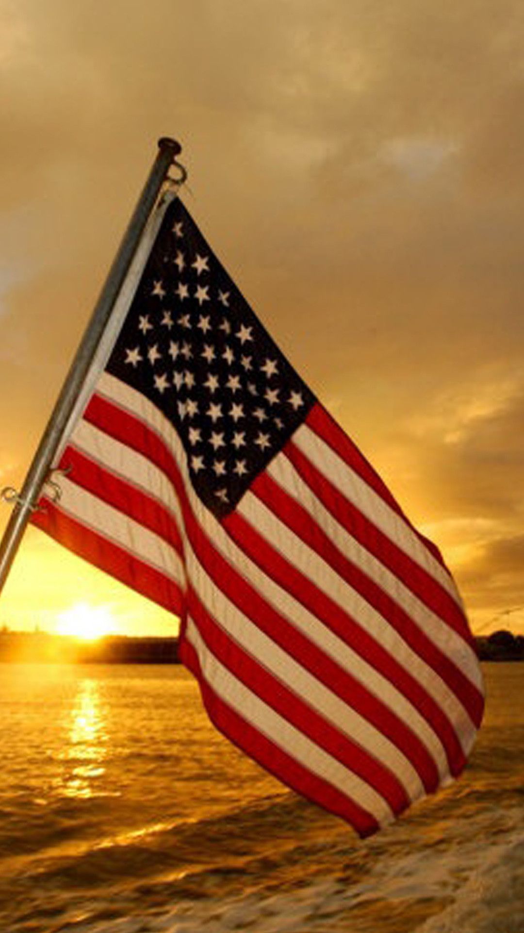 American Flag Cool iPhone Wallpaper Top