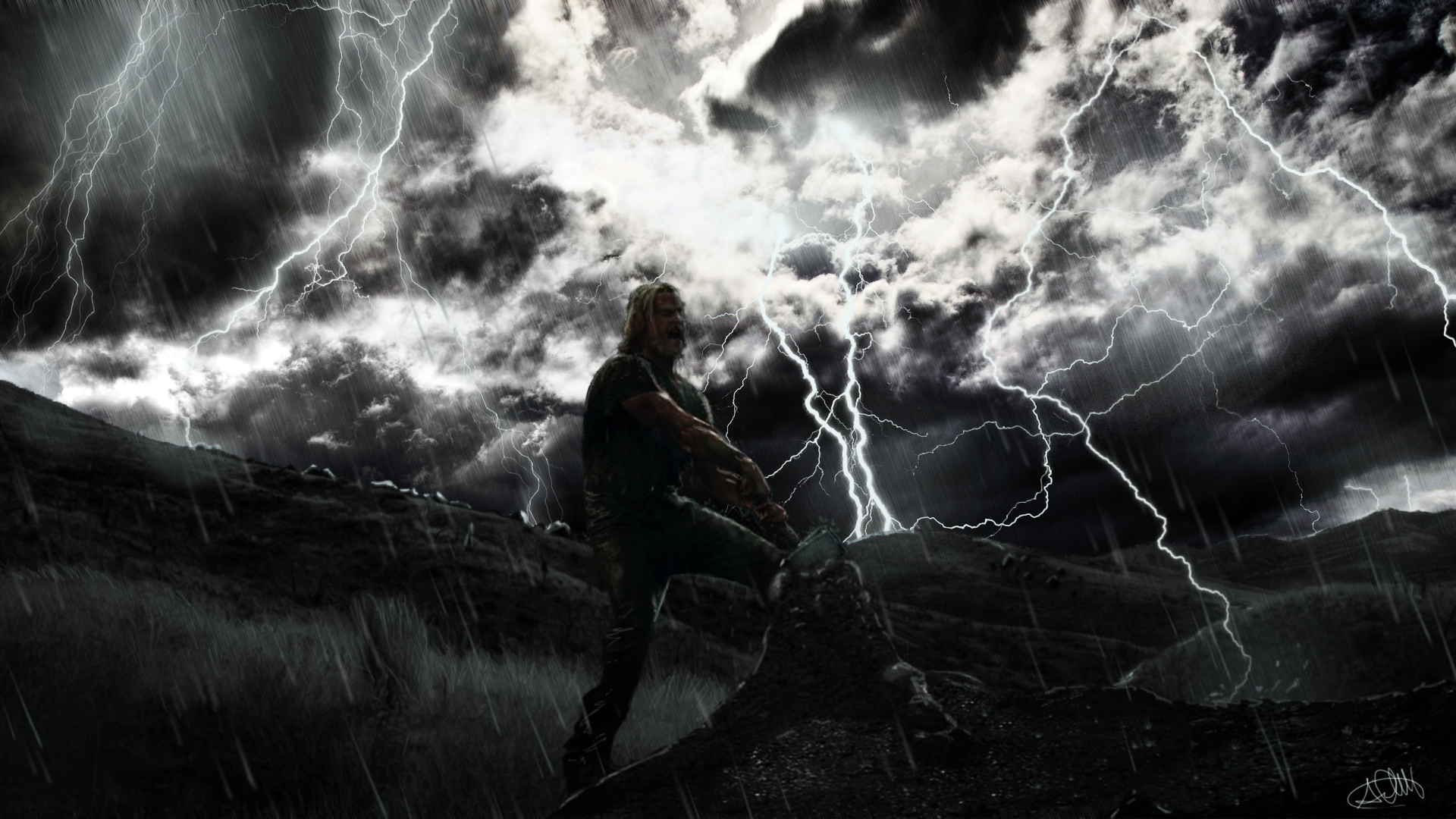Thor Wallpaper By Andrea7989