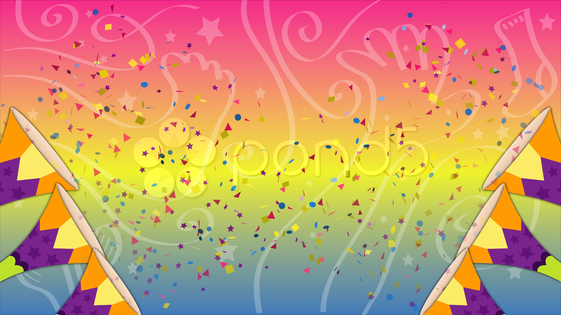 Fiesta Party Background Colorful HD