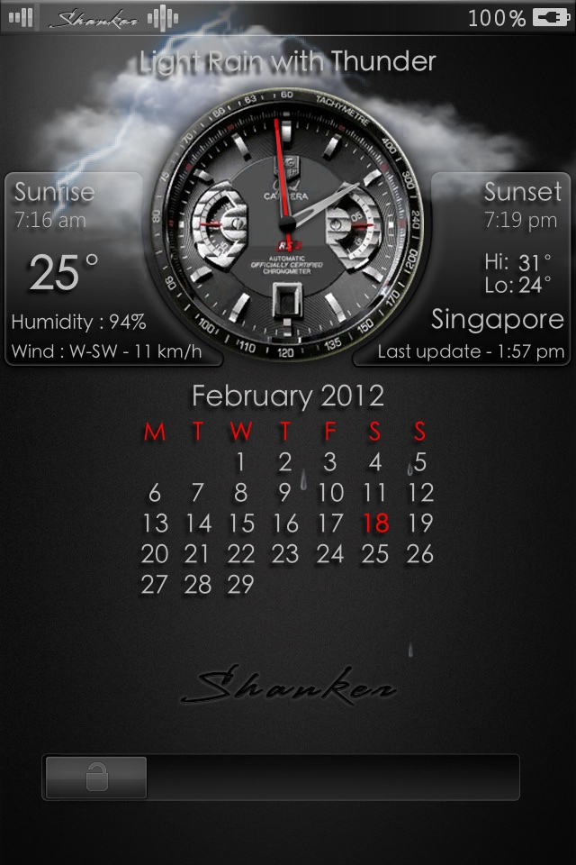  kind of software much more UniAW Lockscreen iPhone 4S theme free