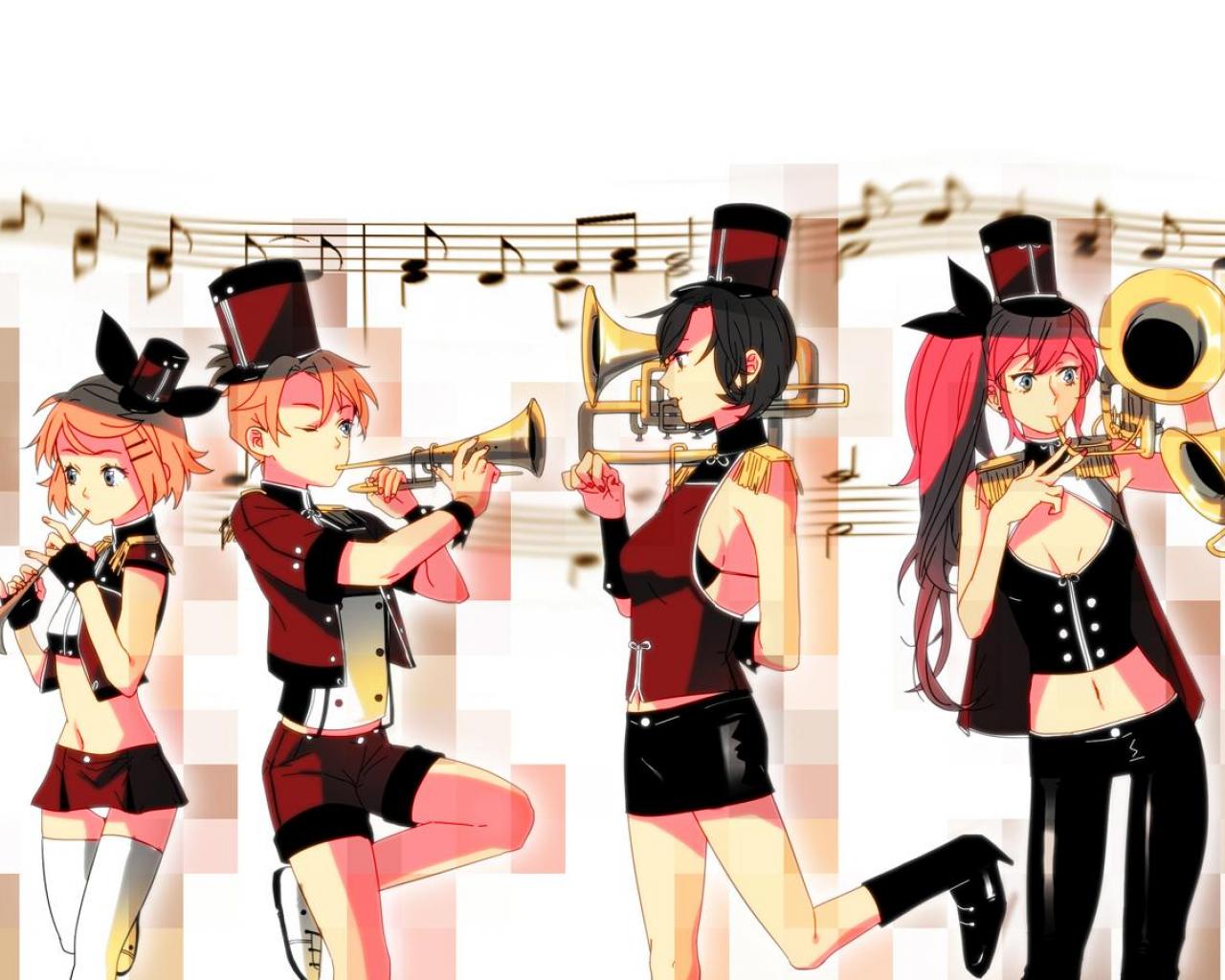 Vocaloid Marching Band Wallpaper HD