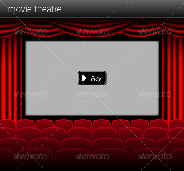 Movie Theater Background For Video Player