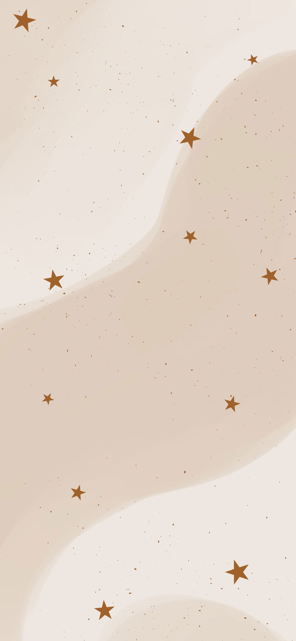 Aesthetic Stars Beige Wallpaper